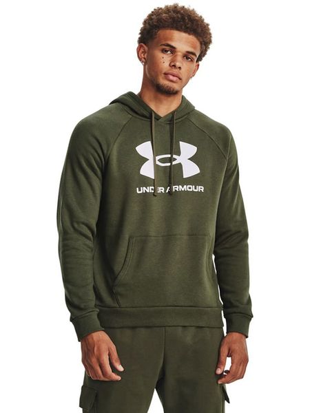 Under Armour Bluza "Rival" w kolorze khaki rozmiar: XXL. Brązowe bluzy Under Armour, xxl, bez wzorów, z kapturem. Za 174.95 zł.