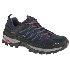 Buty trekkingowe męskie, Rigel Low. Czarne buty turystyczne CMP, bez wzorów, z materiału, przed kostkę, bez zapięcia, trekkingowe. Za 339.99 zł.