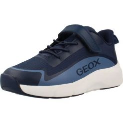 Buty GEOX J663KA 0FU54 J PRO RAN Niebieski. Niebieskie buty turystyczne Geox, bez wzorów, z syntetyku, bez zapięcia, na fitness i siłownię. Za 247.99 zł.