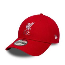 Czapka baseballowa 9forty Liverpool FC Core. Czerwone czapki z daszkiem New Era, bez wzorów. Za 170.50 zł.