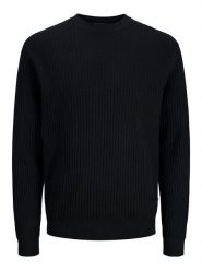 Jack & Jones Sweter w kolorze czarnym rozmiar: L. Czarne swetry nierozpinane Jack & Jones, l, bez wzorów, z bawełny, bez kołnierzyka, bez ramiączek. Za 104.99 zł.
