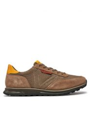 Bugatti Sneakersy 331-A021D-1469 Beżowy. Brązowe buty sportowe casual Bugatti, bez wzorów, z materiału, bez zapięcia. Za 269.99 zł.