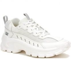 Buty do chodzenia męskie Caterpillar Intruder Lite Vent. Białe buty sportowe casual CATerpillar, bez wzorów, z materiału, bez zapięcia. Za 521.00 zł.