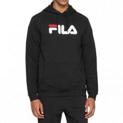 Męska Bluza Z Kapturem Barumini. Czarne bluzy z kapturem Fila, l, bez wzorów, z materiału, z kapturem. Za 272.15 zł.
