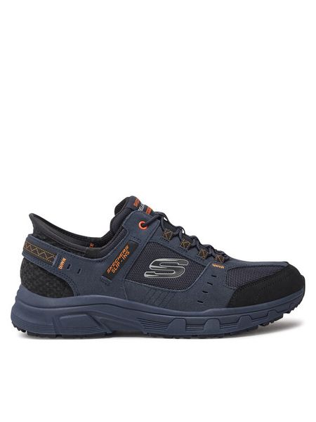 Skechers Sneakersy Oak Canyon 237450 Granatowy. Niebieskie buty sportowe casual Skechers, bez wzorów, ze skóry, bez zapięcia. Za 429.99 zł.