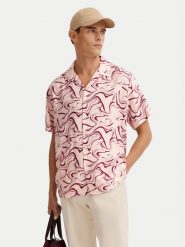 Bugatti Koszula 9253-78956C Czerwony Comfortable Fit. Czerwone koszule Bugatti, m, bez wzorów, z wiskozy, bez kołnierzyka, bez ramiączek. Za 569.99 zł.