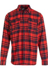 Koszula flanelowa męska Whistler Flannel. Czerwone koszule WHISTLER, m, bez wzorów, z bawełny, bez kołnierzyka, bez ramiączek. Za 169.99 zł.