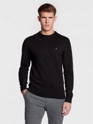 Tommy Hilfiger Sweter Pima MW0MW28046 Czarny Regular Fit. Czarne swetry rozpinane Tommy Hilfiger, m, bez wzorów, z bawełny, bez kołnierzyka, bez ramiączek. Za 439.99 zł.