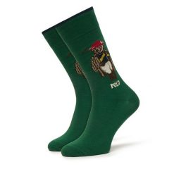 Skarpety długie Polo Ralph Lauren. Zielone skarpety Polo Ralph Lauren, bez wzorów. Za 89.99 zł.