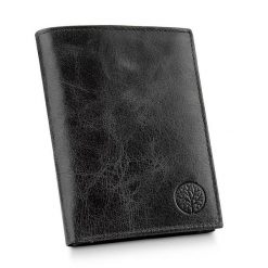 Portfel męski BETLEWSKI BPM-BB-70 CZARNY. Czarne portfele Betlewski, bez wzorów, ze skóry. Za 119.99 zł.