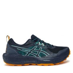 Buty do biegania Asics. Niebieskie buty do biegania ASICS, bez wzorów, bez zapięcia, do biegania. Za 449.99 zł.