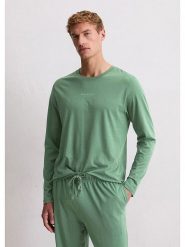 Marc O´Polo Koszulka piżamowa w kolorze zielonym rozmiar: M. Zielone piżamy m, bez wzorów, z bawełny, bez ramiączek. Za 101.23 zł.