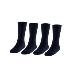 Męskie Skarpety Termiczne - 4 Pary - Granatowe. Niebieskie skarpety HEAT KEEPER, bez wzorów, z elastanu. W wyprzedaży za 182.06 zł.