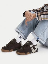 DC Shoes Sneakersy EO-COMMAND SE DC03287210 Brązowy ciemny. Brązowe buty sportowe casual DC Shoes, bez wzorów, ze skóry, bez zapięcia. Za 399.99 zł.
