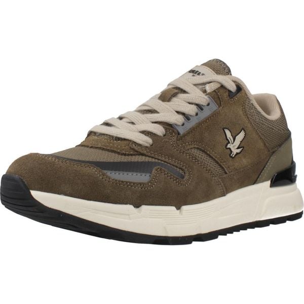 Buty LYLE&SCOTT FOREVER003 Zielony. Zielone buty turystyczne LYLE AND SCOTT, bez wzorów, ze skóry, bez zapięcia, trekkingowe. Za 382.99 zł.