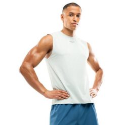 Męska koszulka do biegania bez rękawów Fitness Siroko Paine Mint. Zielone bezrękawniki SIROKO, m, bez wzorów, bez kołnierzyka, bez ramiączek. Za 85.00 zł.