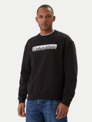 Calvin Klein Bluza Eu Sportswear Graphic LV04LF231G Czarny Regular Fit. Czarne bluzy CALVIN KLEIN, m, bez wzorów, z bawełny, bez kaptura. Za 369.99 zł.