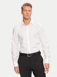 Boss Koszula H-Hank-Kent-C1-214 50469345 Biały Slim Fit. Białe koszule Boss, m, bez wzorów, z bawełny, bez kołnierzyka, bez ramiączek. Za 289.99 zł.