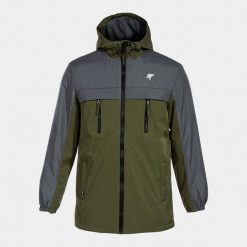 Kurtka anorak przeciwdeszczowa męska Joma Explorer z kapturem polarowa podszewka. Zielone kurtki Joma, m, bez wzorów, z polaru, z kapturem. Za 345.99 zł.