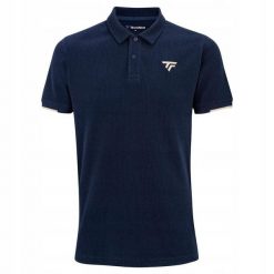 Męska koszulka polo tenisowa Tecnifibre Waffle Polo. Niebieskie koszulki polo TECNIFIBRE, m, bez wzorów, bez kołnierzyka, bez ramiączek, tenisowe. Za 254.99 zł.