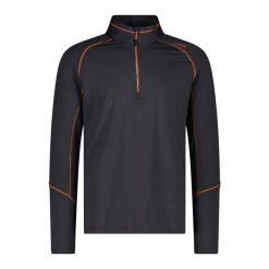 Golf męski techniczny CMP 30L0537. Czarne golfy CMP, l, bez wzorów, bez ramiączek. Za 202.00 zł.