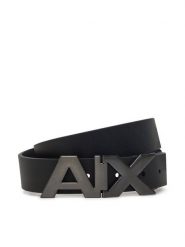 Armani Exchange Pasek Męski 951058 CC505 43120 Czarny. Czarne paski Armani Exchange, bez wzorów, ze skóry. Za 209.99 zł.
