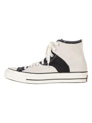 Converse Skórzane sneakersy "Chuck 70" w kolorze kremowo-czarnym rozmiar: 42,5. Brązowe buty sportowe casual Converse, bez wzorów, z materiału, bez zapięcia. Za 158.84 zł.