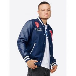 Kurtka puchowa Benlee Newark. Niebieskie kurtki Benlee, s, bez wzorów, z puchu, bez kaptura. Za 533.00 zł.