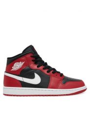 Nike Sneakersy Air Jordan 1 Mid DQ8426 Czerwony. Czerwone buty sportowe casual Nike, bez wzorów, ze skóry, bez zapięcia. Za 719.99 zł.