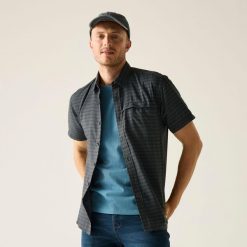 Koszula Regatta Mindano. Szare koszule Regatta, bez wzorów, bez kołnierzyka, bez ramiączek. W wyprzedaży za 139.99 zł.