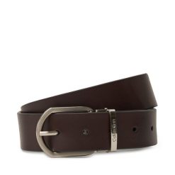 Pasek Męski Calvin Klein. Brązowe paski CALVIN KLEIN, bez wzorów, casualowe. Za 199.99 zł.