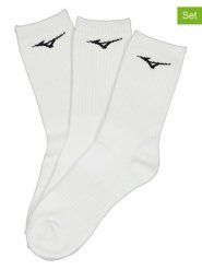 Mizuno Skarpety sportowe (3 pary) w kolorze białym rozmiar: 35-37. Białe skarpety Mizuno, bez wzorów. Za 131.74 zł.