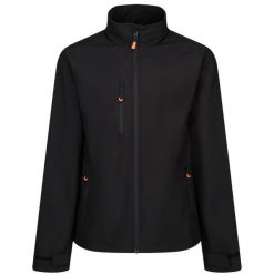 Męska Ocieplana Kurtka Soft Shell Thermogen. Czarne kurtki softshell Regatta, m, bez wzorów, z softshellu, bez kaptura. Za 407.99 zł.