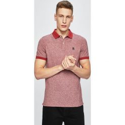 Selected - Polo. Czerwone koszulki polo Selected, l, bez wzorów, z bawełny, bez kołnierzyka, bez ramiączek. W wyprzedaży za 69.90 zł.