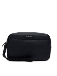Calvin Klein Saszetka Raised Pouch W/ Handle LV04D1277G Czarny. Czarne saszetki i nerki CALVIN KLEIN, bez wzorów, ze skóry. Za 289.99 zł.