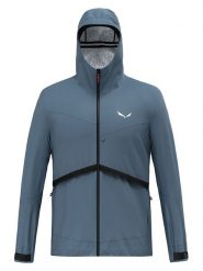 Salewa Kurtka hybrydowa "Puez Powertex" w kolorze niebieskim rozmiar: S. Niebieskie kurtki outdoor i hardshell Salewa, m, bez wzorów, bez kaptura. Za 550.36 zł.