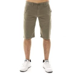 Szorty lekki z bawełna z kieszenie na co dzień. Zielone szorty LEONE 1947 APPAREL, bez wzorów, z bawełny, sportowe. W wyprzedaży za 101.80 zł.