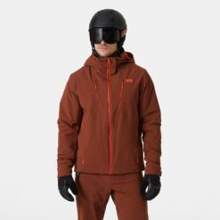 Kurtka narciarska Helly Hansen Alpha 4.0. Brązowe kurtki narciarskie i snowboardowe Helly Hansen, m, bez wzorów, narciarskie. W wyprzedaży za 1,669.50 zł.