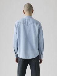 Levi's Koszula dżinsowa "Barstow" - Standard fit - w kolorze błękitnym rozmiar: L. Niebieskie koszule Levi's®, l, bez wzorów, z bawełny, bez kołnierzyka, bez ramiączek. Za 144.58 zł.