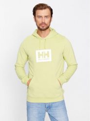 Helly Hansen Bluza Hh Box 53289 Zielony Regular Fit. Zielone bluzy Helly Hansen, l, bez wzorów, z bawełny, bez kaptura. Za 179.99 zł.