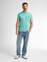 Petrol Industries Koszulka w kolorze turkusowym rozmiar: XXL. Niebieskie bezrękawniki Petrol Industries, xxl, bez wzorów, z bawełny, bez kołnierzyka, bez ramiączek. Za 56.53 zł.