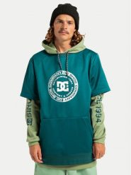 DC Shoes Bluza Dryden ADYFT03440 Zielony Regular Fit. Zielone bluzy DC Shoes, l, bez wzorów, z syntetyku, bez kaptura. Za 549.99 zł.