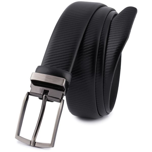 Pasek skórzany BELTIMORE r.125-140 cm E42 czarny. Czarne paski bez wzorów. Za 59.90 zł.