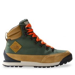 Trekkingi The North Face. Zielone buty trekkingowe The North Face, bez wzorów, bez zapięcia. Za 649.99 zł.