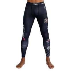 Legginsy treningowe męskie Venum X Tekken 8 - Paul Phoenix Spats. Czarne legginsy długie sportowe VENUM, m, bez wzorów, na fitness i siłownię. Za 229.99 zł.
