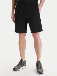Armani Exchange Szorty sportowe XM000372 AF10818 UC001 Czarny Regular Fit. Czarne krótkie spodenki sportowe Armani Exchange, l, bez wzorów, z bawełny. Za 419.99 zł.