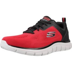 Kapcie SKECHERS TRACK Czerwony. Czerwone buty sportowe casual Skechers, bez wzorów, bez zapięcia. Za 300.08 zł.