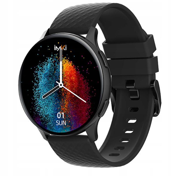 Smartwatch zegarek sportowy IMIKI KW66 PRO. Czarne, analogowe zegarki IMIKI, metalowe. Za 249.00 zł.