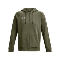 Polarowa bluza z kapturem zapinana na zamek Under Armour Rival. Białe bluzy z kapturem Under Armour, bez wzorów, z polaru, z kapturem. Za 312.50 zł.
