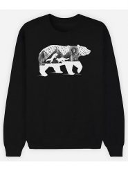 WOOOP Bluza "Bear Foxes" w kolorze czarnym rozmiar: L. Czarne bluzy Wooop, l, bez wzorów, z bawełny, bez kaptura. Za 123.82 zł.